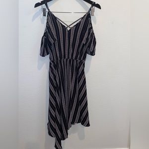 Black with white dress